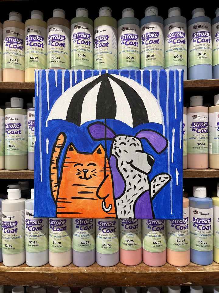 Raining Cats & Dogs Kids Canvas