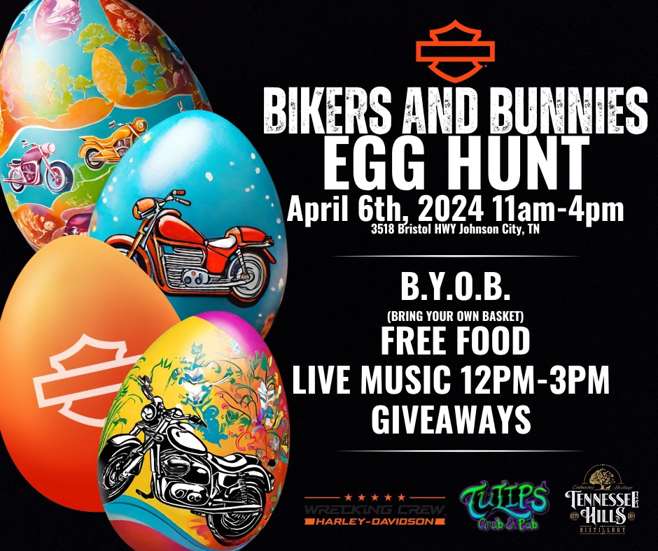 Biker and Bunnies Egg Hunt
