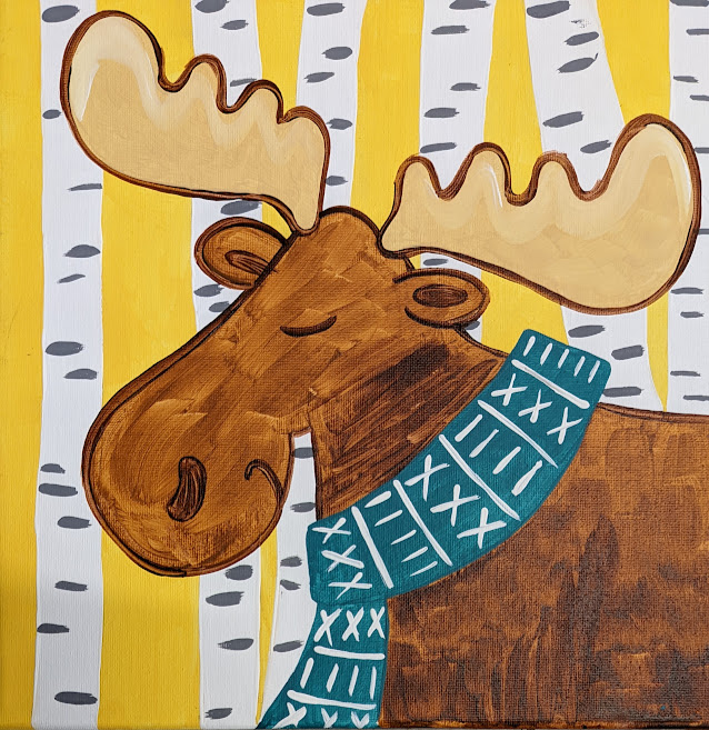 Moose Kids Canvas