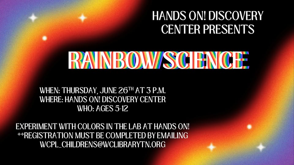 Rainbow Science at Hands On! Discovery Center