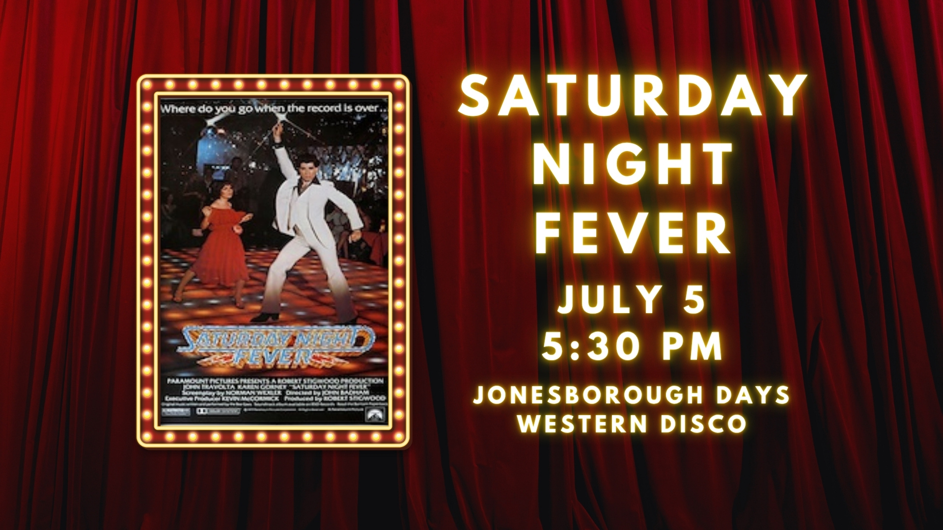 Saturday Night Fever at the Jackson Theatre