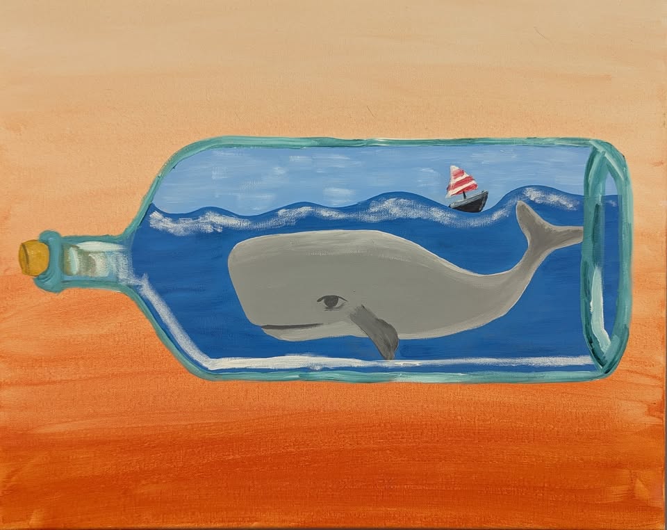 Happy Whale Canvas Class