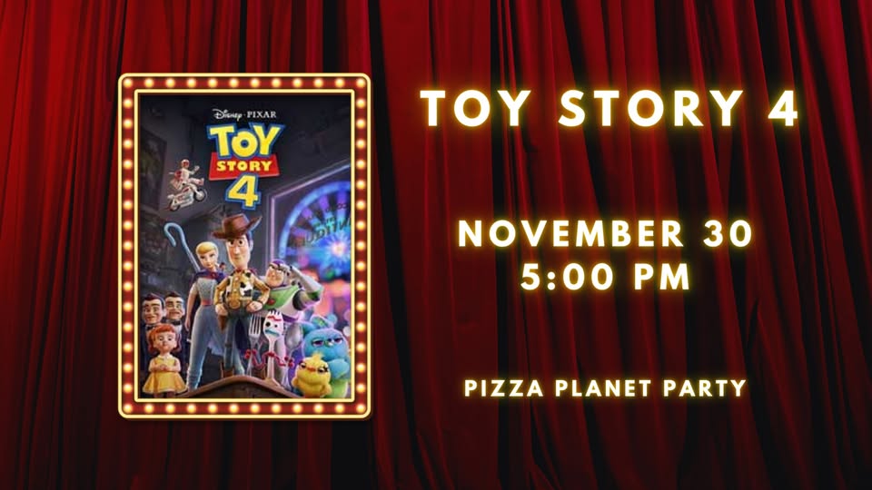 Toy Story 4 + Pizza Planet Party at The Jackson Theatre