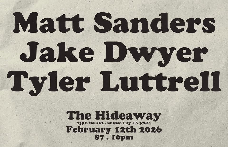 Matt Sanders, Jake Dwyer, Tyler Luttrell at The Hideaway