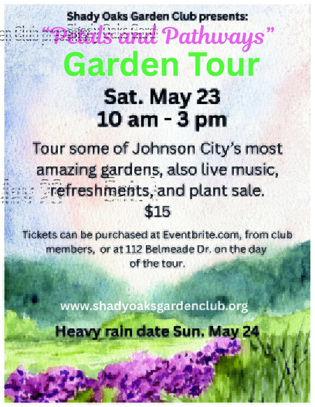 Pedals and Pathways Garden Tour