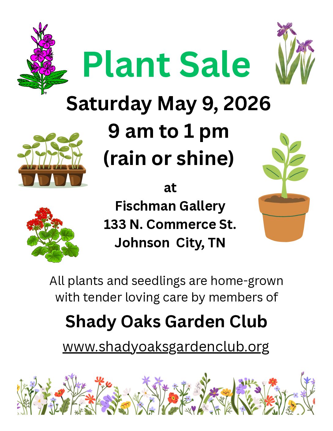 Shady Oaks Garden Club Annual Plant Sale