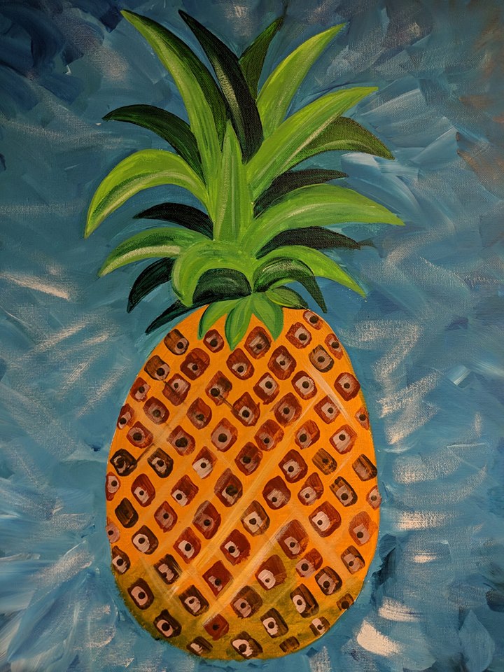 Pineapple Canvas Class