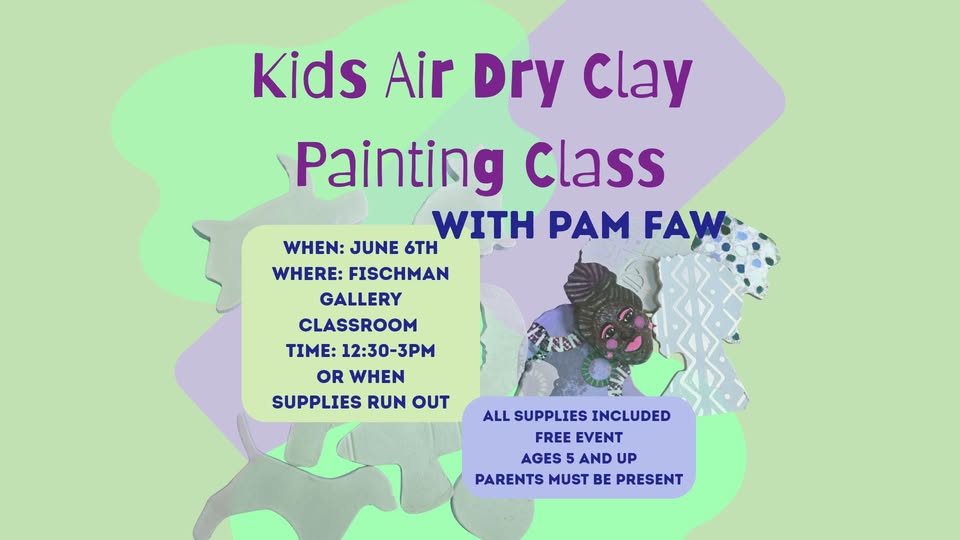 Kids Air Dry Clay Painting Class with Pam Faw