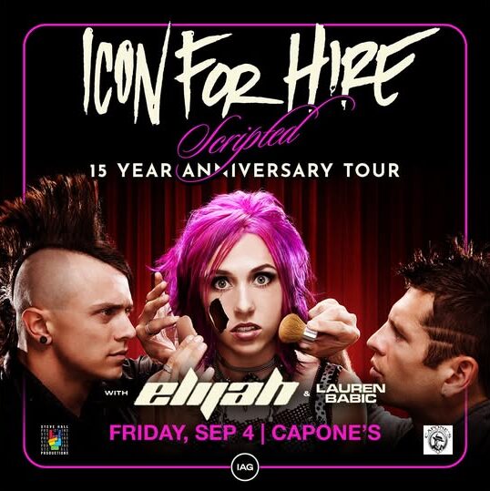 Icon For Hire: Scripted 15 Year Anniversary Tour