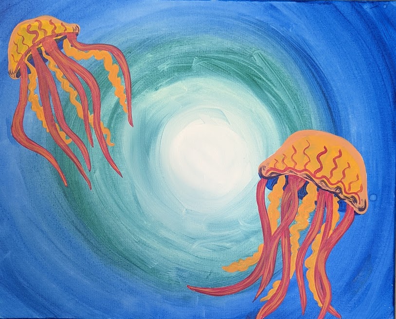 Jelly Fish Canvas Class