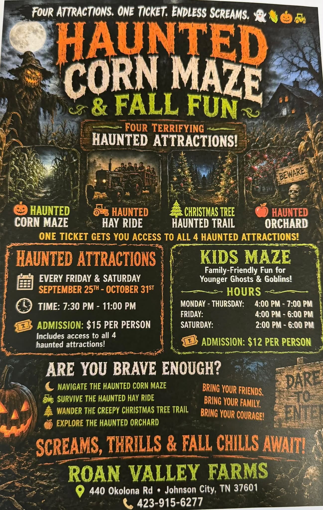 Haunted Corn Maze and Fall Fun