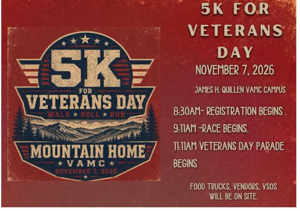 Veteran’s Day 5K at Mountain Home